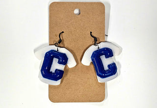 Chilli-Crafty: Chillicothe Cavalier Jersey Earrings