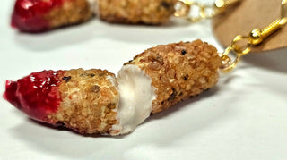 Chilli-Crafty: Fried Mozzarella Cheese Stick Earrings