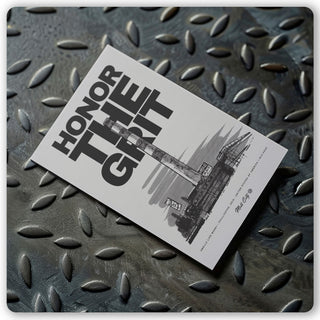 "Mead Paper" Honor The Grit - Postcard