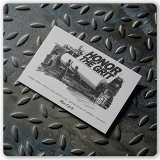 "Paper Winder" Honor The Grit - Postcard