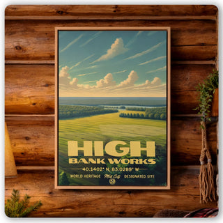 World Heritage: High Bank Works Framed Canvas