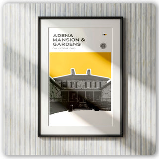 Post Modern Adena Mansion & Gardens Print