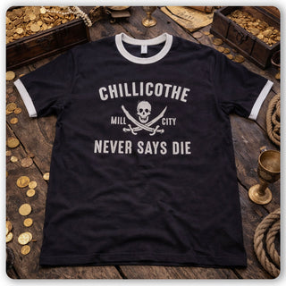 Chillicothe Never Says Die Ringer Tee