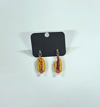 Chilli-Crafty: Hotdog Earrings