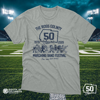 OFFICIAL 50TH ROSS CO MARCHING BAND FESTIVAL TEE