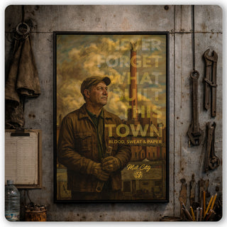 Never Forget Framed Canvas