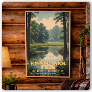 Kinnikinnick Fen Framed Canvas