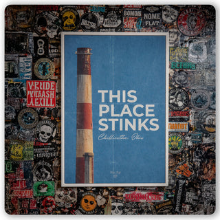 This Place Stinks Framed Canvas
